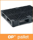 black plastic pallet